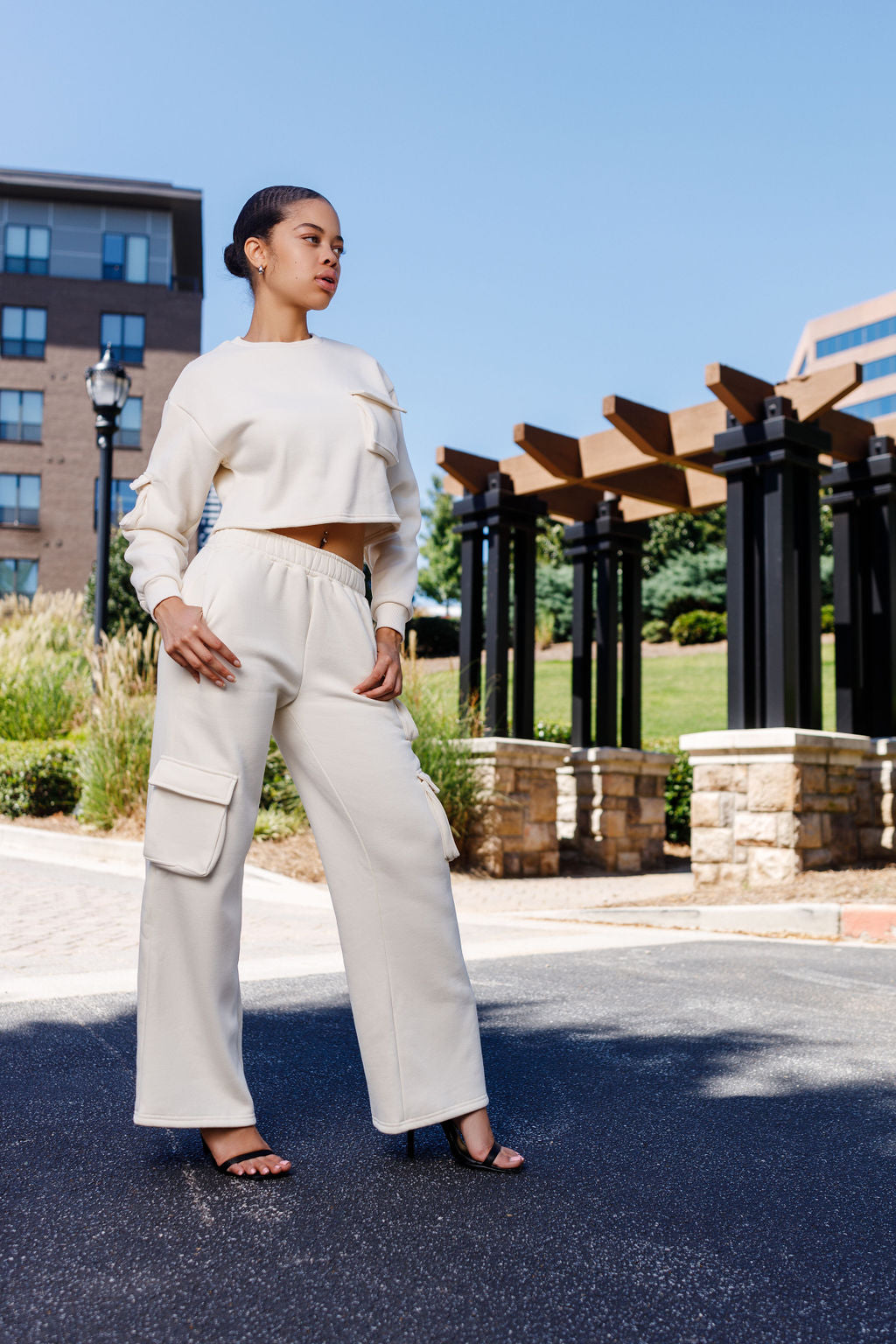 jogger set cream